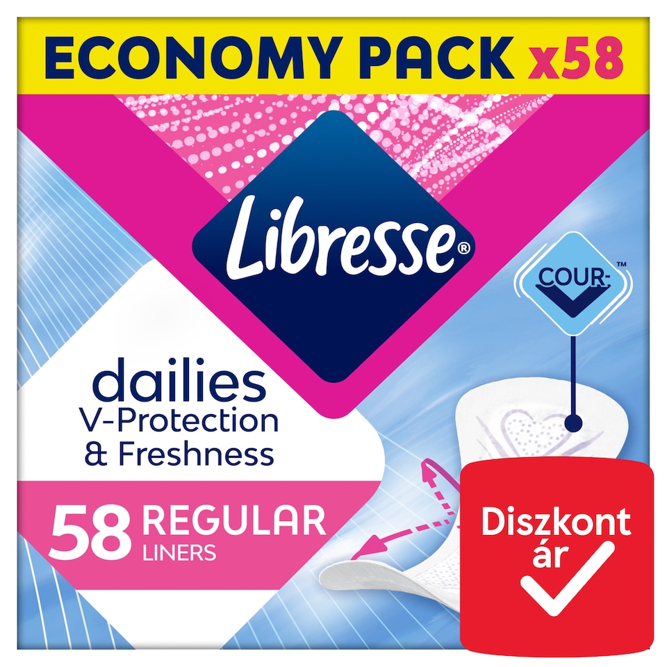 Libresse Dailies Fresh Regular tisztasági betét 58 db  1. kép