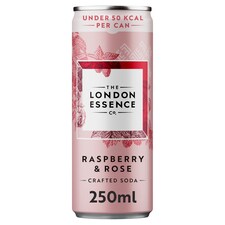 The London Essence Co. Crafted Soda - Raspberry & Rose 250ml