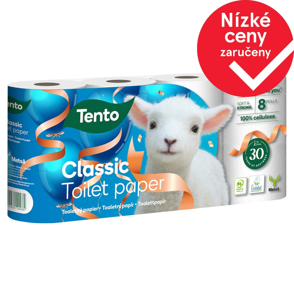 Tento Classic toaletní papír 8 rolí