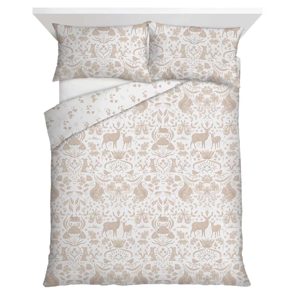 F&F Home Bedding Brushed Woodland Duvet Set Double