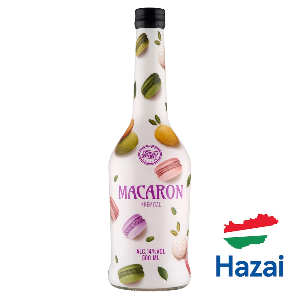 Tokaj Spirit Macaron mandula ízű alkoholos krémital 14% 500 ml 1. kép