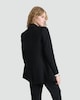image 1 of The F&F Edit Double Breasted Tuxedo Blazer in Black