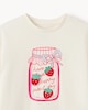 image 3 of F&F Girls Pure Cotton Jam T-Shirt in White
