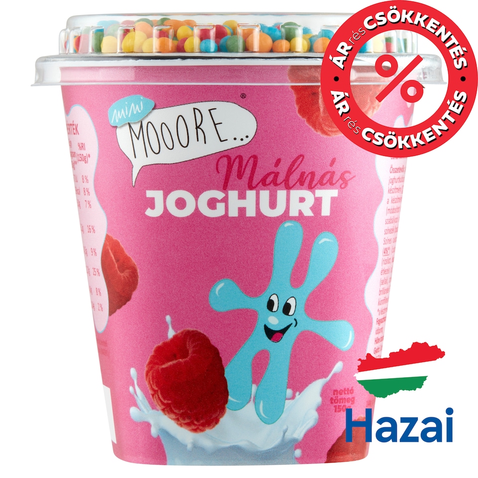 Mini Mooore málnás joghurt 150 g