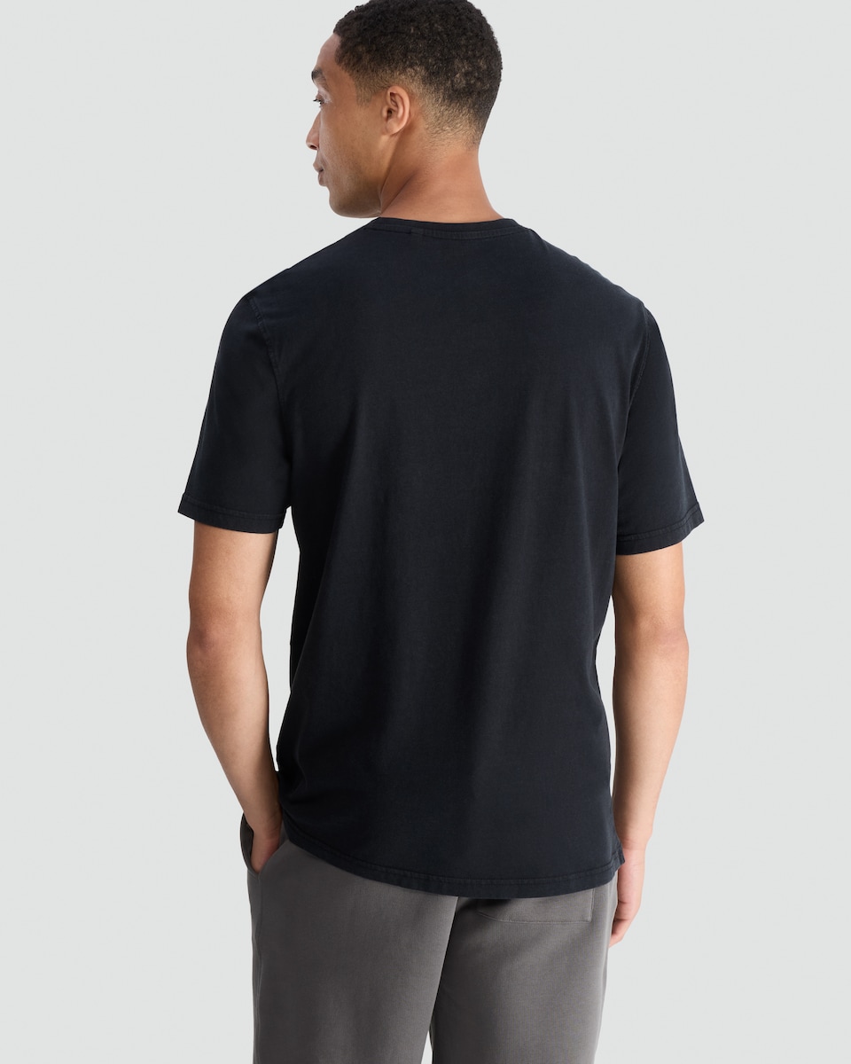 image 1 of F&F Pure Cotton Crew Neck Booza T-Shirt in Black