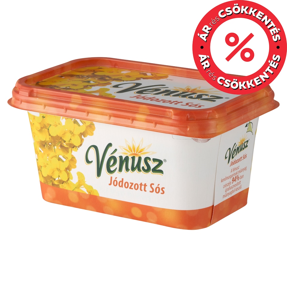 Vénusz Jódozott Sós 55% zsírtartalmú margarin 450 g