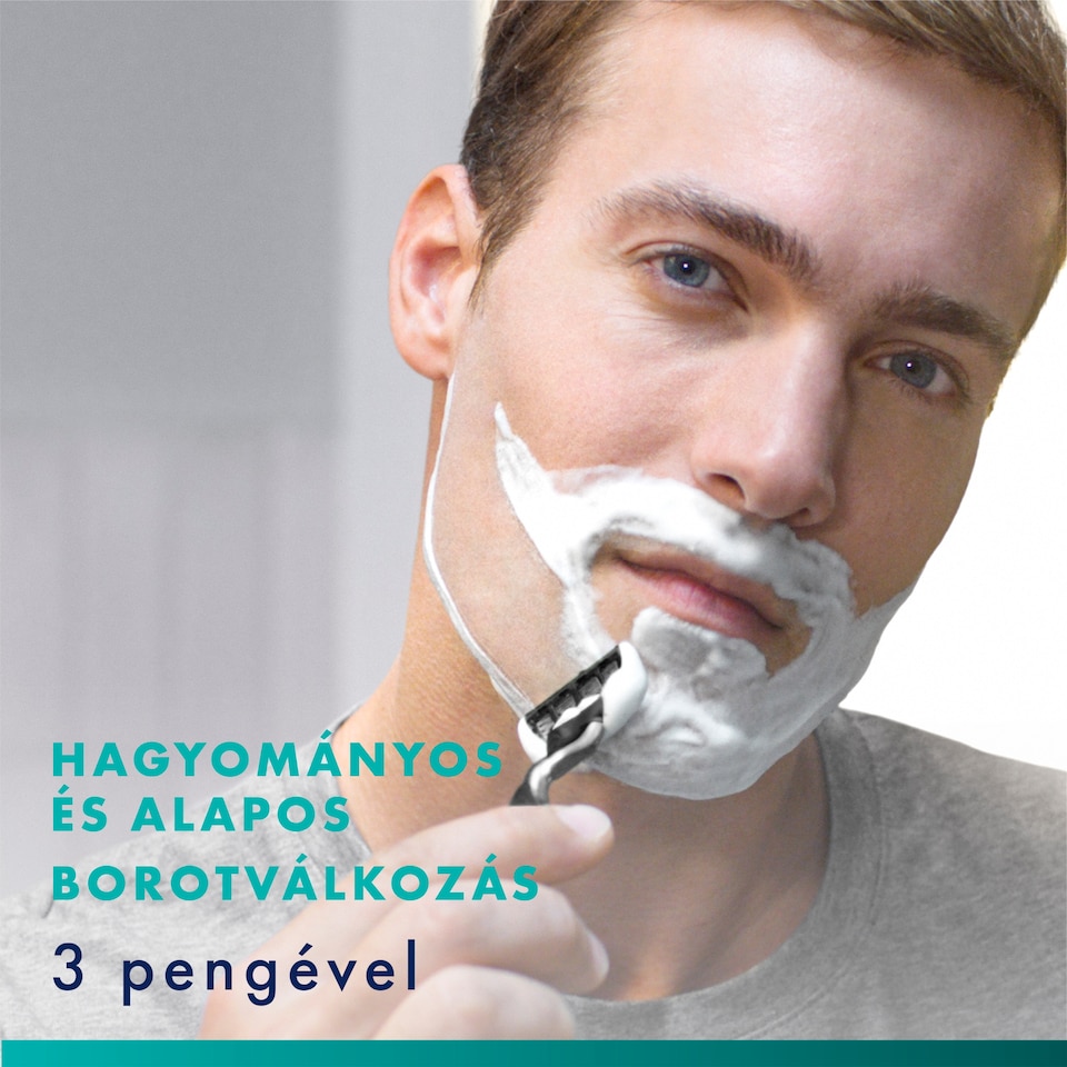 Gillette Mach3 Férfi Borotvabetétek, 5 Gillette 3 Pengés Borotvabetétek  1. kép