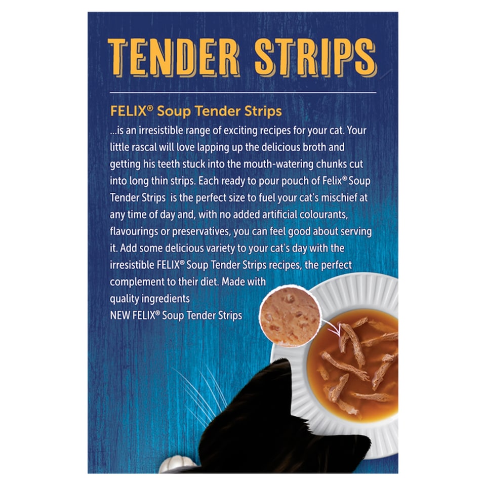 image 1 of Felix Soup Tenderstrips Fish Selection 6 X 48G