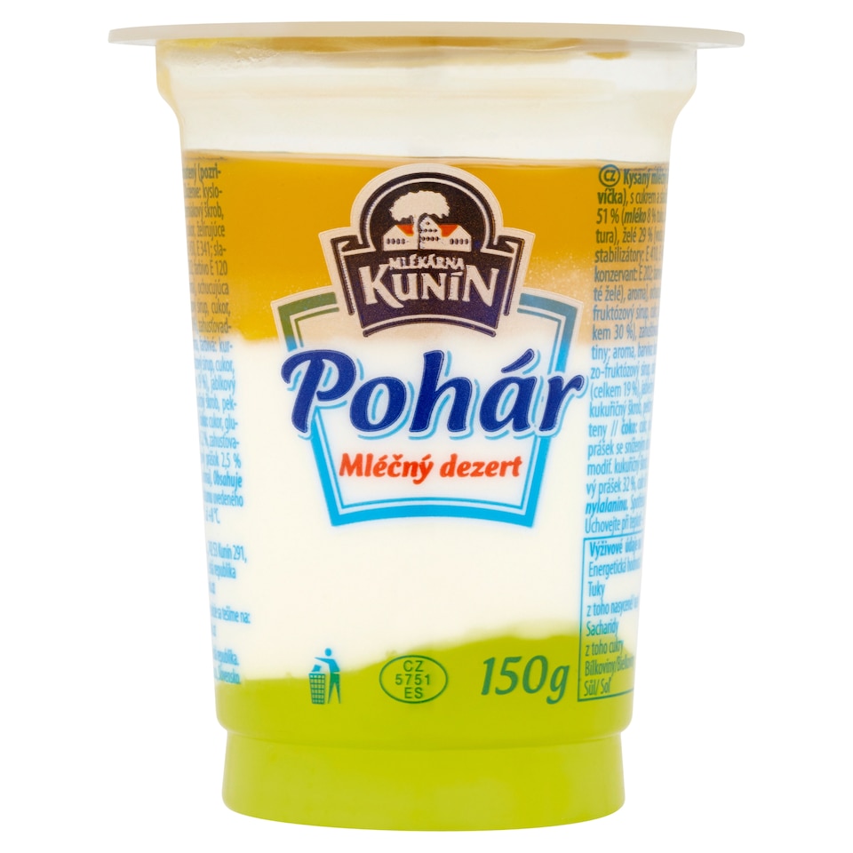 Mlékárna Kunín Cup Apple 150g