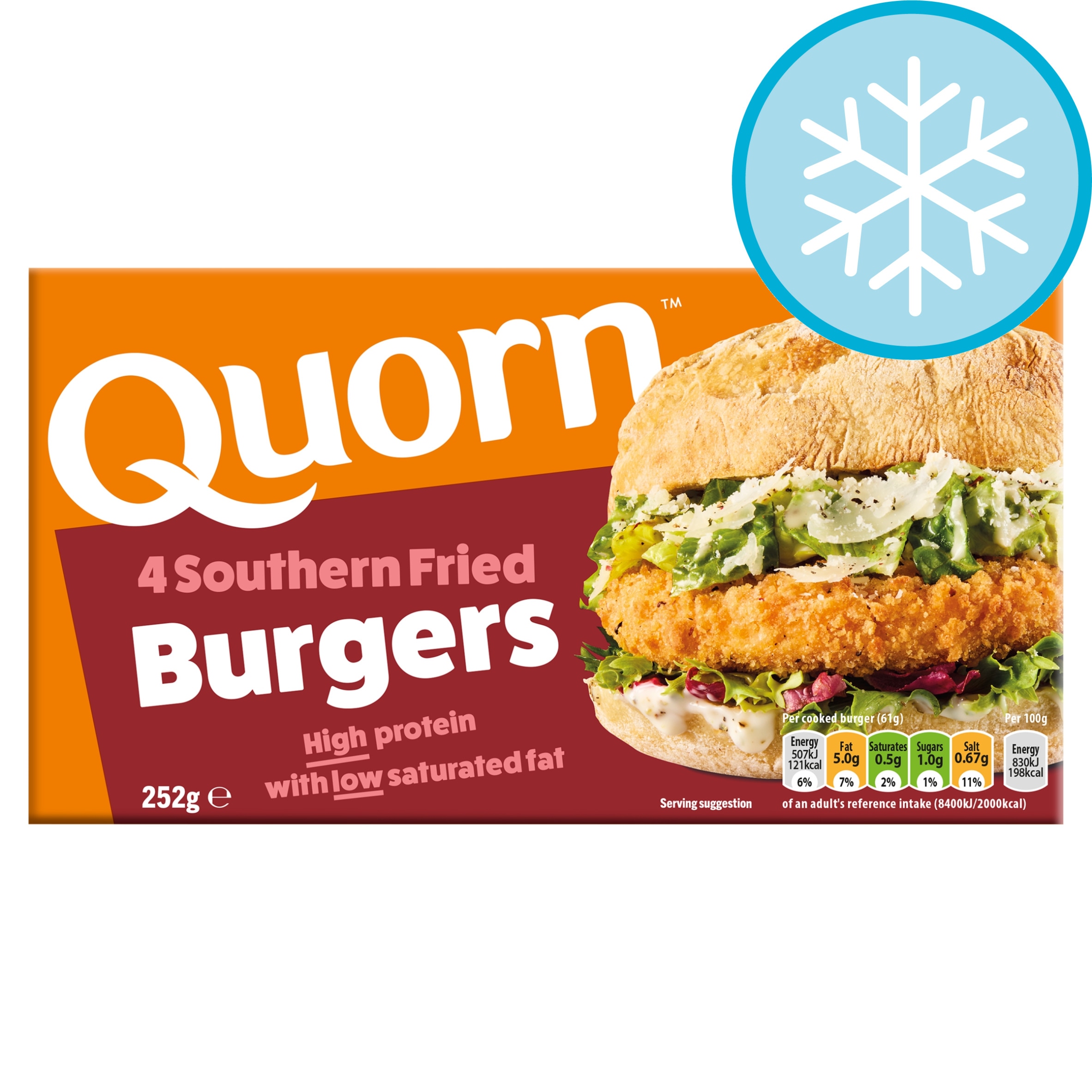 Quorn 4 Southern Fried Burgers 252g