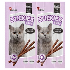 Akinu Stickies krůtí tyčinky pro kočky 6 x 5g (30g)