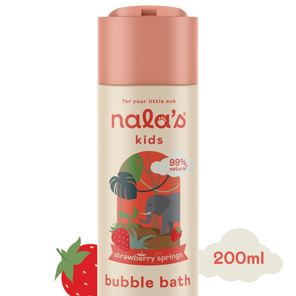 Nala's Kids Bubble Bath Strawberry Springs 200ml