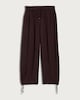 image 4 of F&F Textured Balloon Trousers in Chocolate