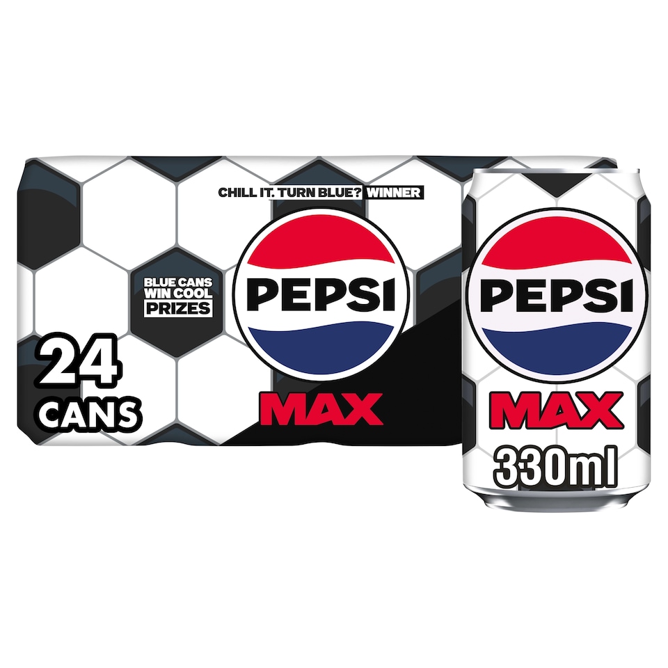Pepsi Max No Sugar Cola Cans 24x330ml