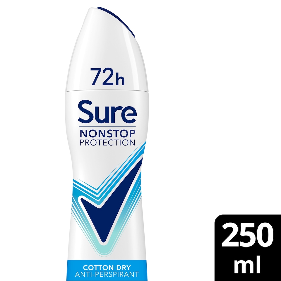 image 1 of Sure Women Cotton Dry 72h Nonstop Protection Antiperspirant Deodorant 250ml