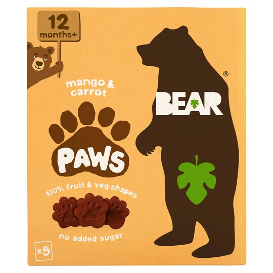 Bear Mango & Carrot Paws 5X20g