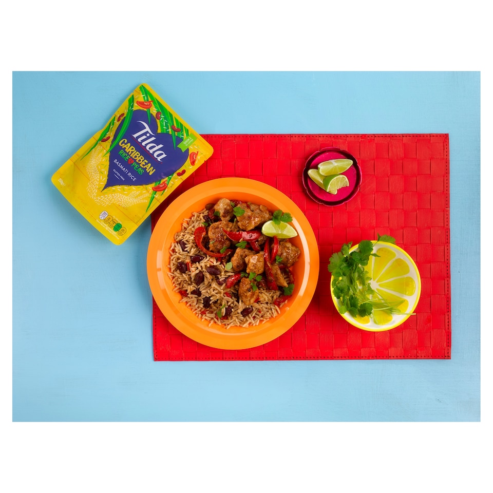 image 1 of Tilda Caribbean Rice & Peas Basmati Rice 250g