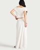 image 3 of F&F Textured Co-ord Maxi Skirt in Cream