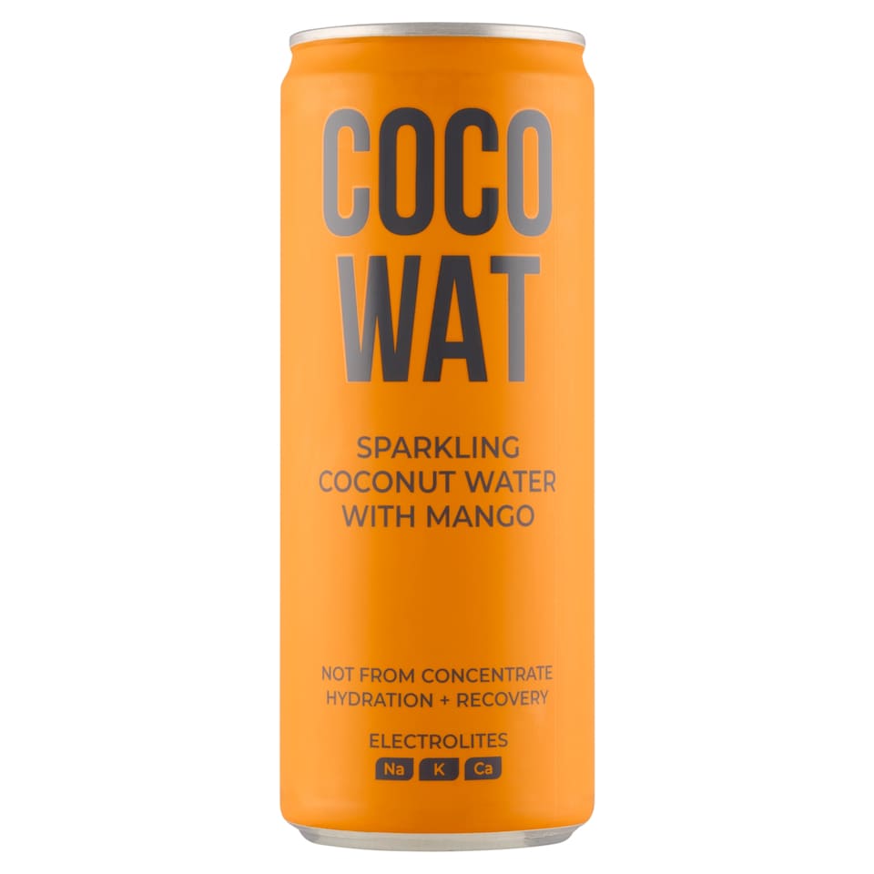 obrázok 1 z Coco Wat Sýtený miešaný nealkoholický nápoj z kokosovej vody a mangovej šťavy 325 ml