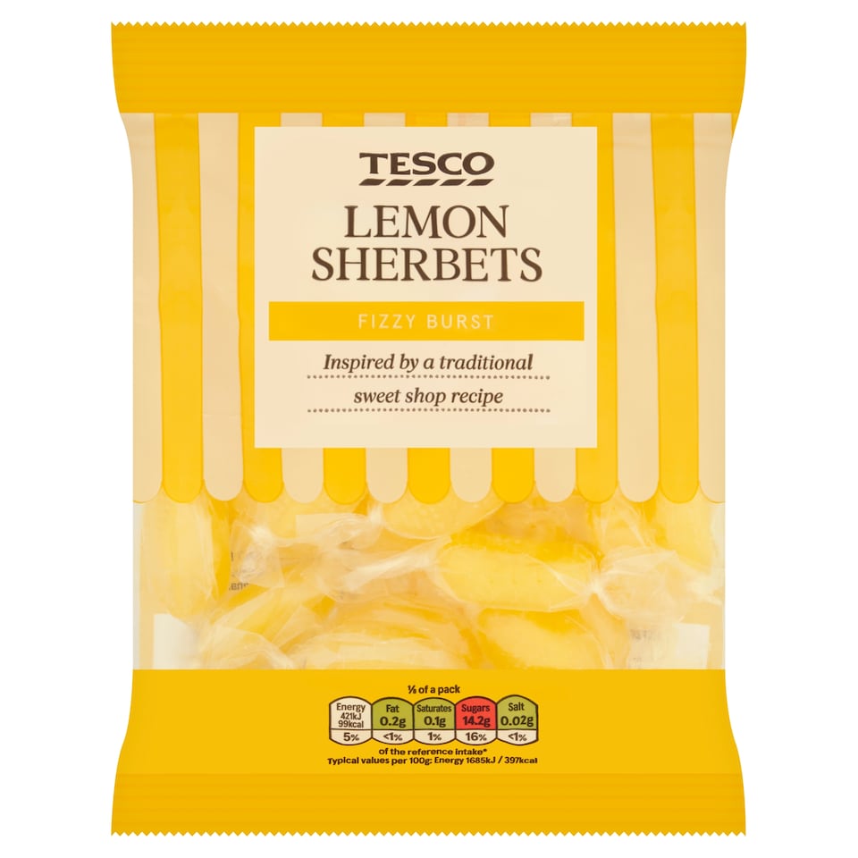 Tesco Lemon Sherbets 200G