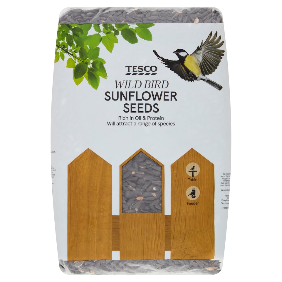 Tesco Wild Bird Sunflower Seeds 1Kg