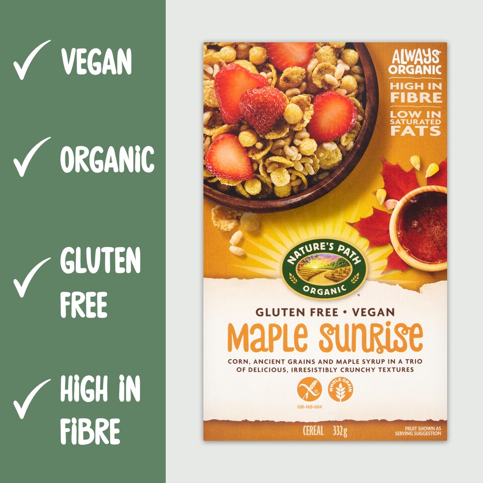image 1 of Natures Path Organic Maple Sunrise Gluten Free Cereal 332G