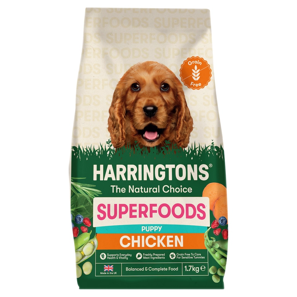 image 1 of Harringtons Grain Free Superfoods Chicken with Vegetables Puppy Food 1.7kg