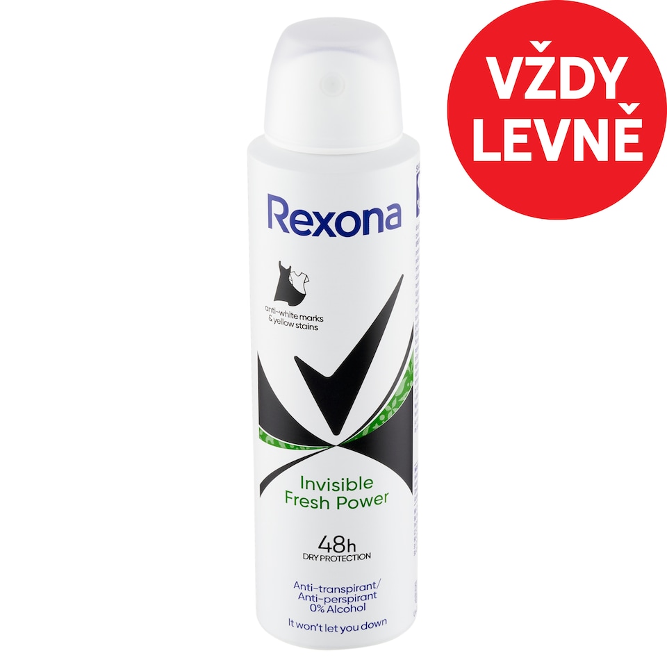 Obrázek 1 pro produkt Rexona Invisible Fresh Power antiperspirant sprej 150ml