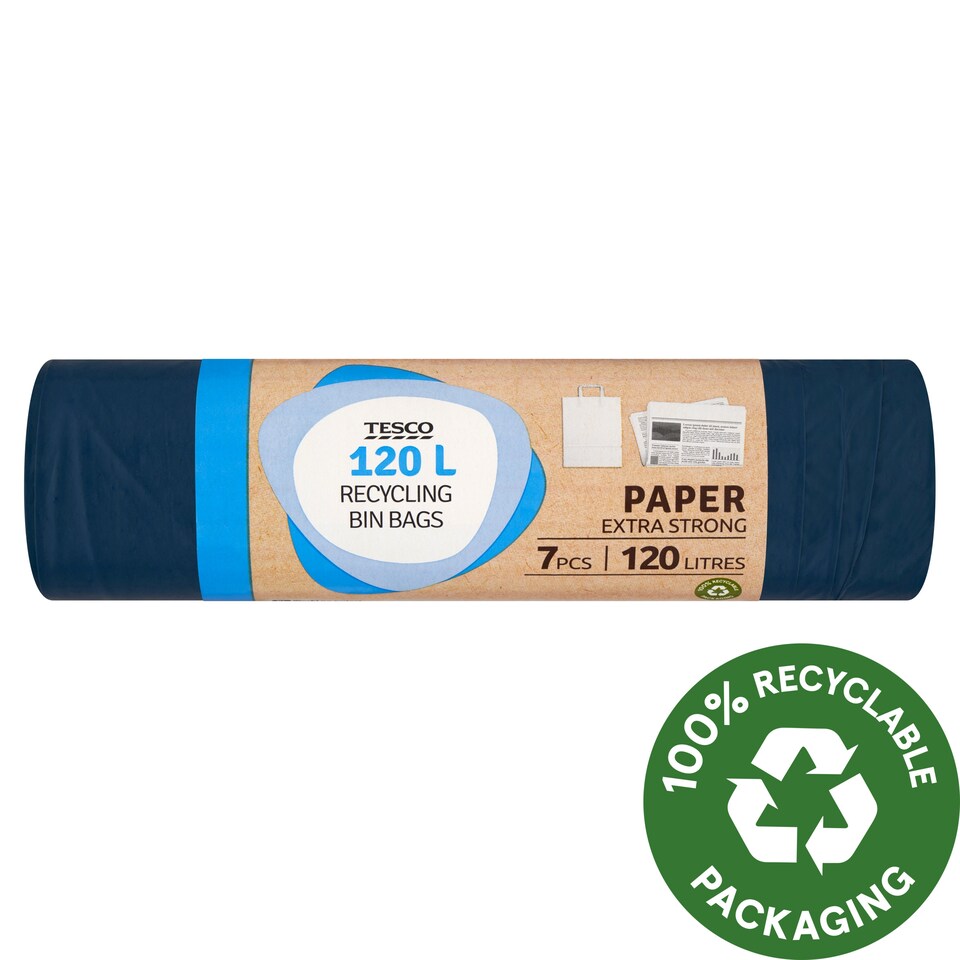 Tesco Paper Extra Strong szemeteszsák 120 l 7 db