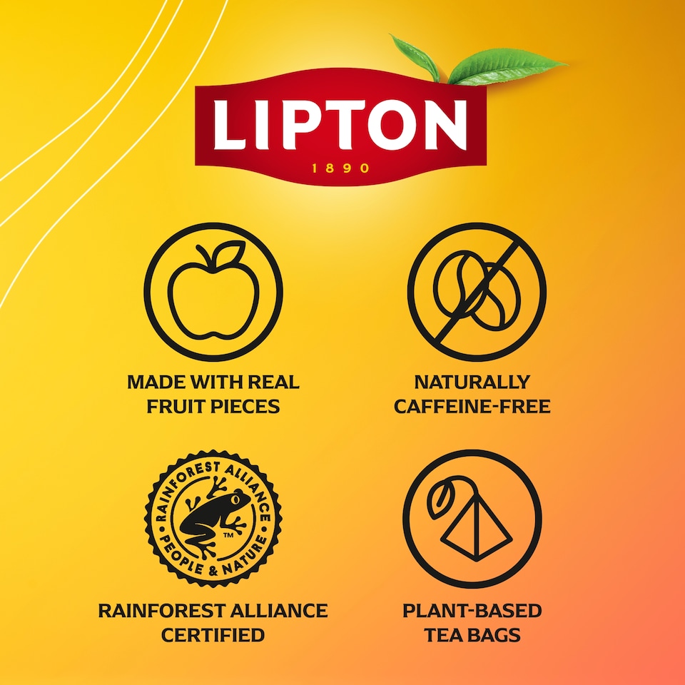 image 1 of Lipton Peach Paradise 20 Tea Bags 46g