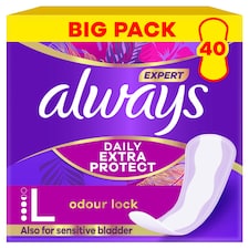 Always Expert Daily Extra Protect Long Liners x 40