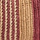 image 3 of SACHA Straw Striped Tote Bag in Neutral