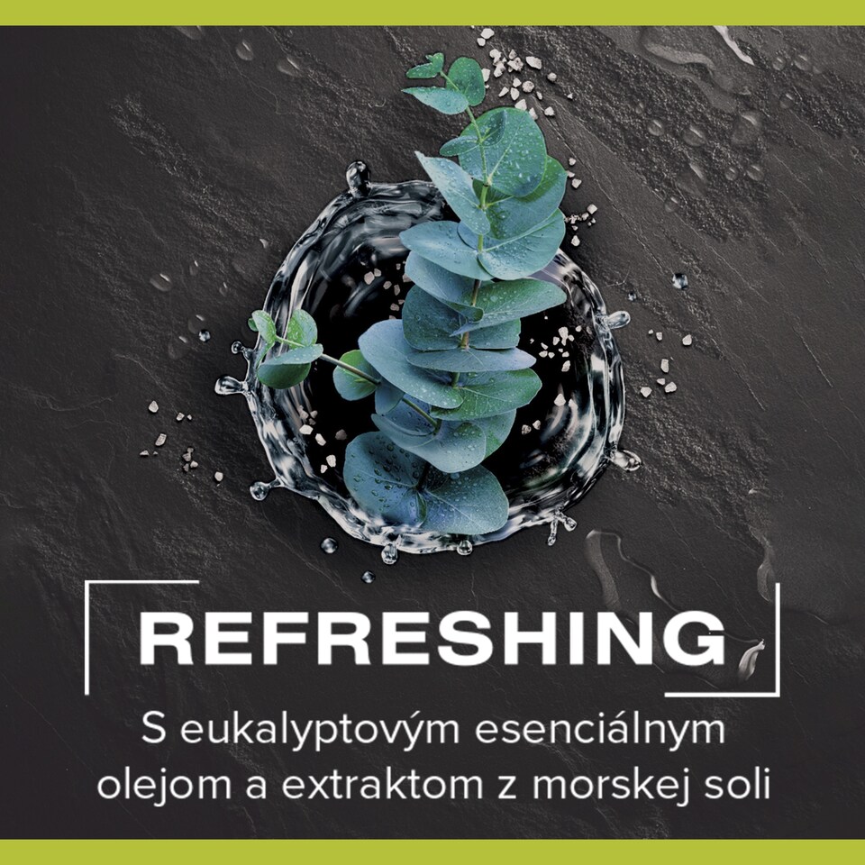 image 1 of Palmolive Men Refreshing 3-in-1 Shower Gel with eucalyptus essential oil and sea salt extract 750 ml