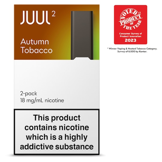 Juul 2 Pods Autumn Tobacco 18Mg/Ml 2X1.2Ml Tesco Groceries
