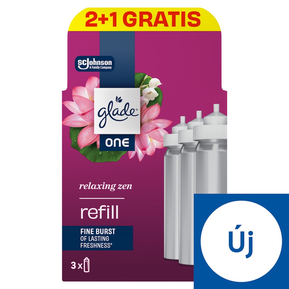 Glade One Relaxing Zen koncentrált légfrissítő aeroszol utántöltő 3 x 10 ml (30 ml )
