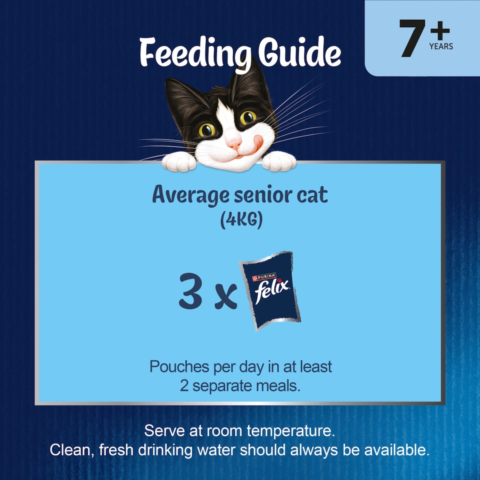 image 1 of Felix As Good As it Looks Senior 7+ Fish in Jelly Wet Cat Food 12x85g