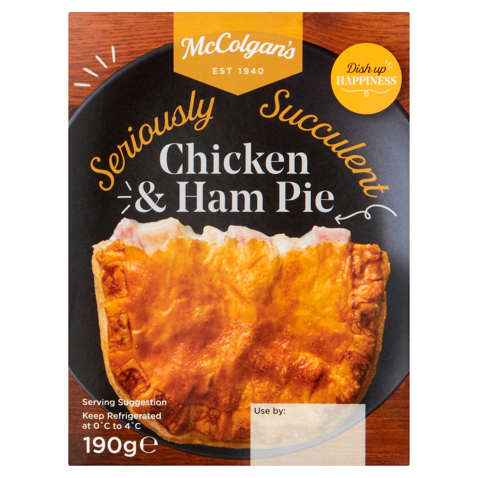 Mccolgans Chicken And Ham Pie 190G