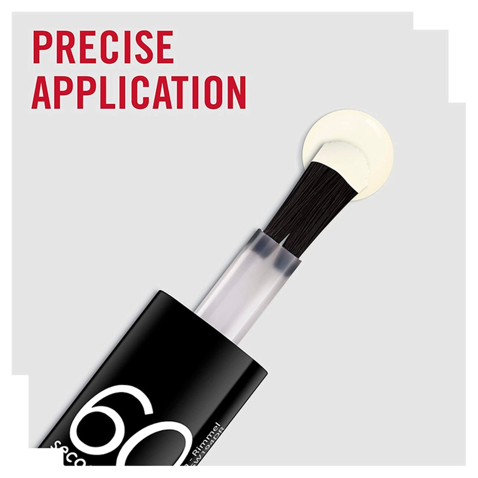 image 1 of Rimmel 60 Sec Nail Polishwhite Hot Love