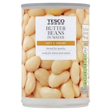 Tesco Butter Beans In Water 400G