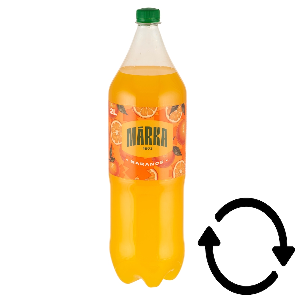 Márka Orange Carbonated Soft Drink with Sugar and Sweetener 2 l