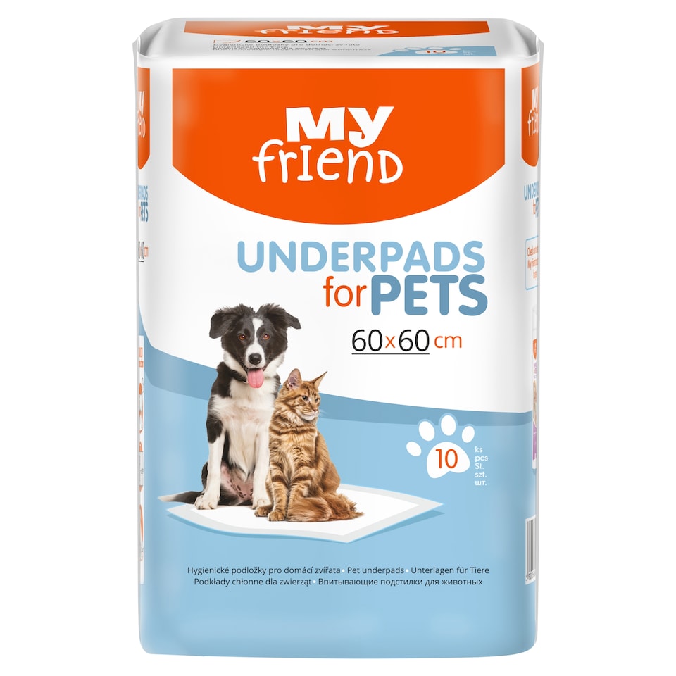 My Friend Underpads for Pets 60 x 60 cm á 10 pcs