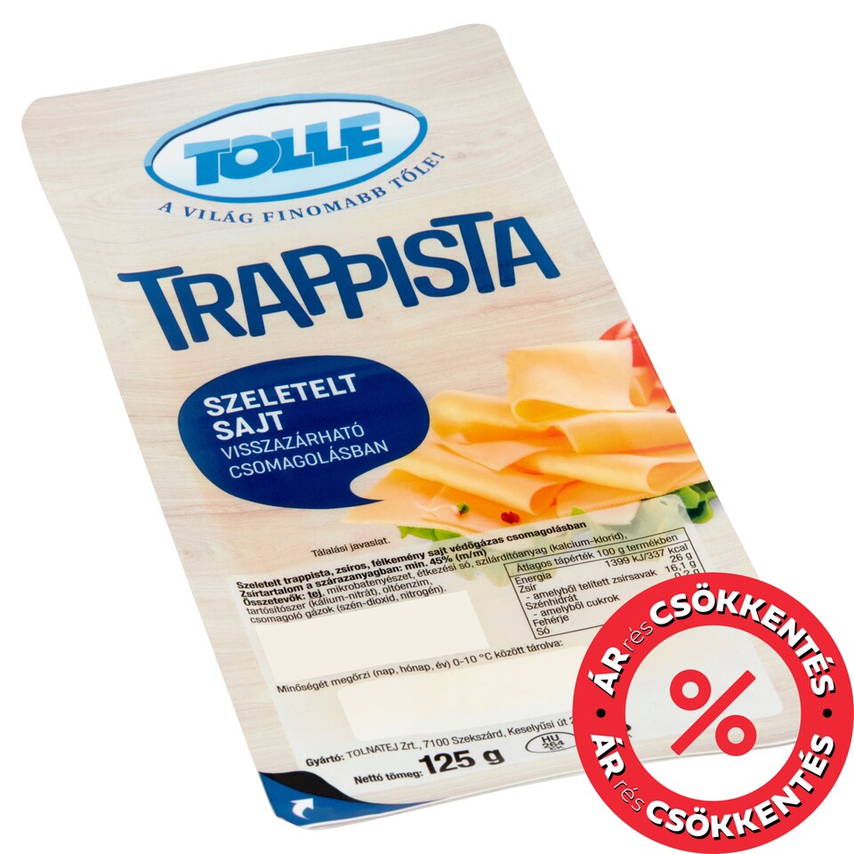 Tolle Sliced Trappist Cheese 125 g