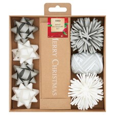 T. Silver/White Topper & Gift Tag Set