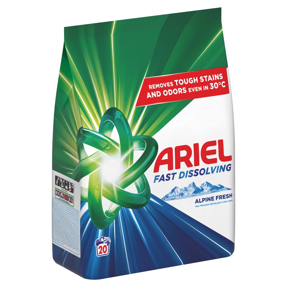 image 1 of Ariel Alpine Fresh Prášok na pranie 1.1kg, 20 praní