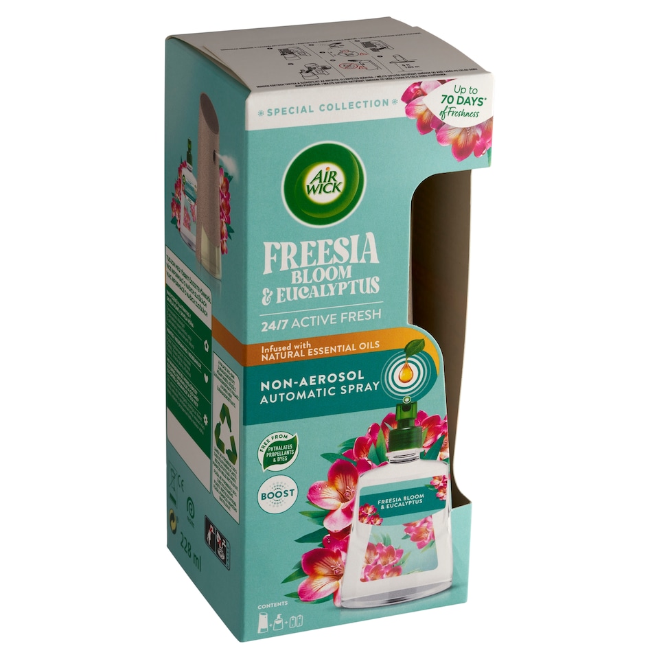 Air Wick Active Fresh Freesia Bloom & Eucalyptus Air Freshener and Refill 228 ml