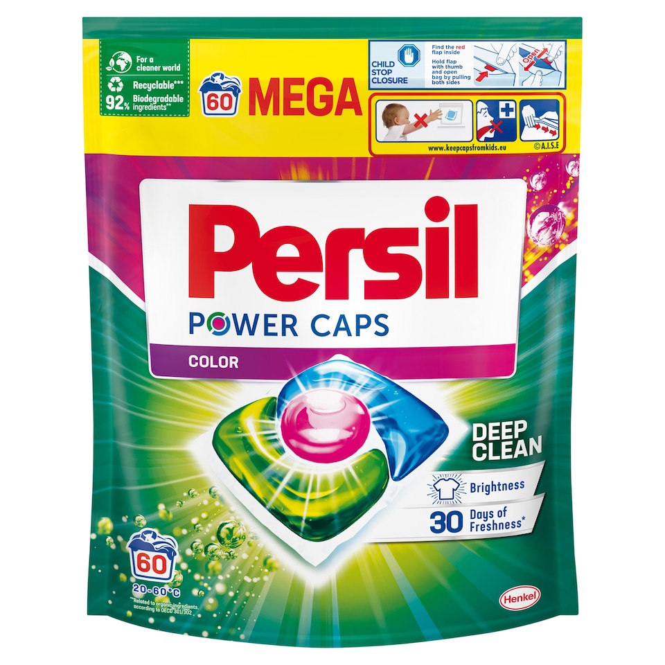 PERSIL pracie kapsuly Power-Caps Deep Clean Color 60 praní, 840 g