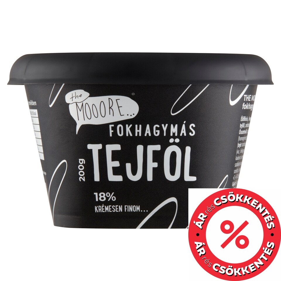 The Mooore fokhagymás tejföl 18% 200 g