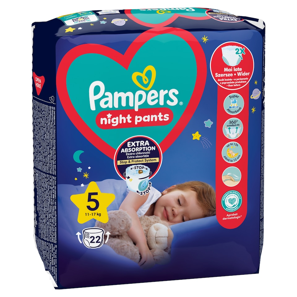 image 1 of Pampers Active Baby plienkové nohavičky veľkosť 5, 22 plienok, 11kg-17kg