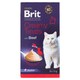 image 1 of Brit Premium by Nature Cat Creamy Treats with Beef 6 x 15g (90g)