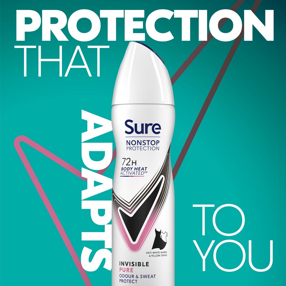 image 1 of Sure Women Invisible Pure 72h Nonstop Protection Antiperspirant Deodorant 150ml